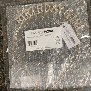 Gold Birthday girl headband